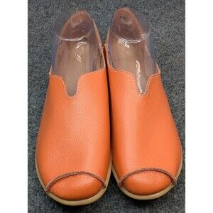 Women’s Orange Slip-On Comfort Walking Shoes Size EU 42 (US 9) VGC